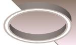 9331lm Round Linear Light 5000K-6500K Modern Linear Suspension Lighting