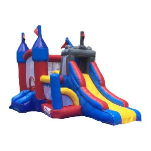 Buy cheap Grey Inflatable Bouncer Castle Kids Air Games Inflatable Trampoline Party Rental from wholesalers