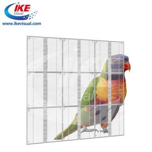 Quality HD Mesh 3D Transparent LED Module Glass Transparent Advertising Display for sale