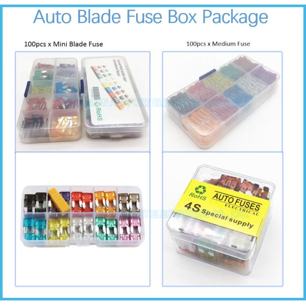 297 Cross Zinc Alloy 10.9mm Auto Blade Fuses PA66 Housing 7.5 Amp Car Fuse