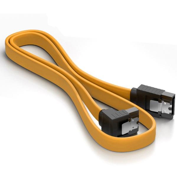 High Speed 6Gbps 90 Degree Right Angle Sata Connector Cable for Hard Disk