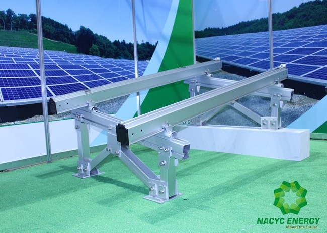 Pre - Assembled Slope Solar PV Mounting Brackets Lightweight Excellent Endurance