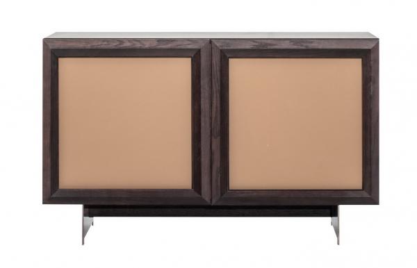 Hotel Dining Lobby Furniture For Buffet Cabinet In Italy Minimalist Design By Oak Wood Casa Covered Leather In Steel Leg