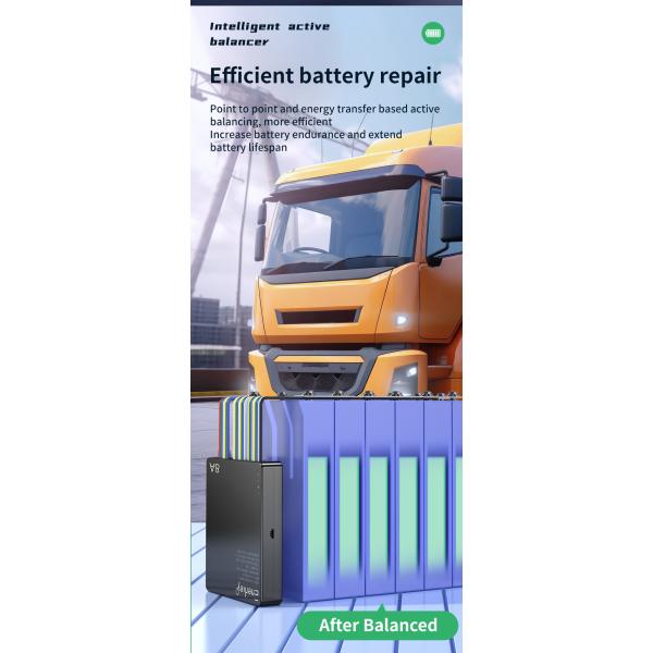 Enerkey 2S-24S 8A Smart Active Balancer 48v Smart Battery Equalizer For RV Energy Storage