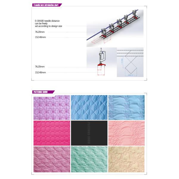 Durable Computerized Chain Stitch Multi Needle Quilting Machine With Simulation Display