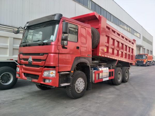 Buy Red HOWO SINOTRUK Dump Truck 10 - 25 Cubic Meter Load 25 - 40t ZZ3257N3847A at wholesale prices