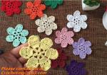vintage crochet cup mats round motif doilies Crochet Applique headband flowers