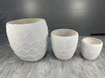 Customized Fiber Clay Planter 55Pound/Set With Texture Surface