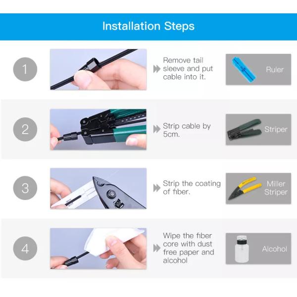SC / UPC Fiber Optic Quick Connector For FTTH