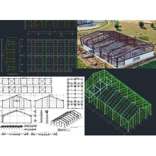 Fast Construction Prefabricated Environmentally-Friendly and High-Intensity Space Utilization Steel Structure Office Workshop