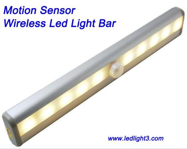 Portable Motion Sensor Wireless Led Light Bar USB Rechargeable with magnetic
