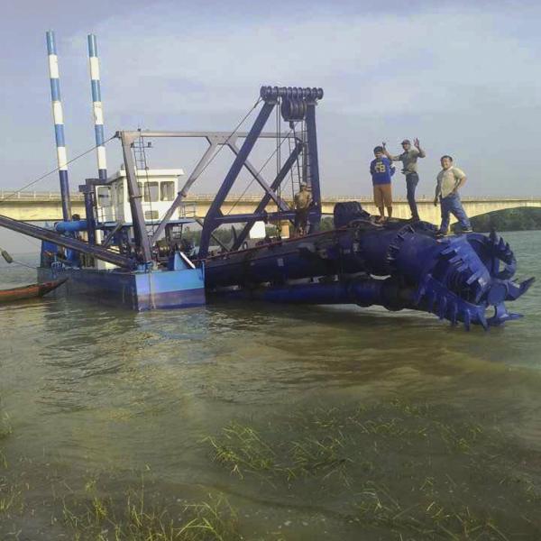 550mm Discharge Pipe River Dredger With Advanced Dredging Technology And 1662kw Pump Power