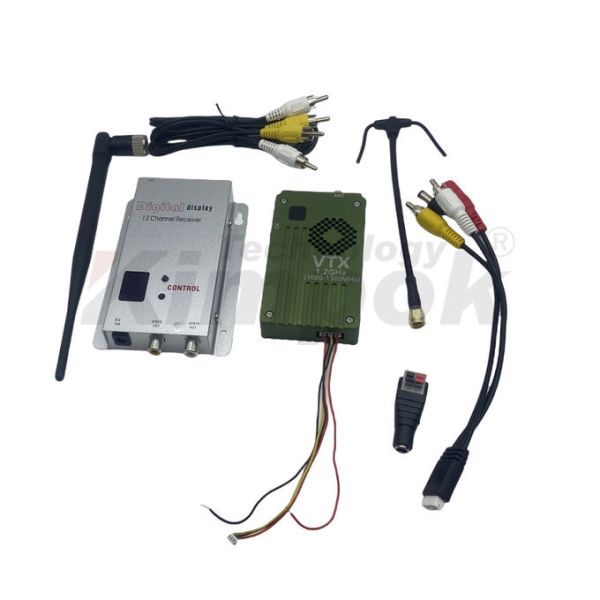 1.5GHz 8W Video Transmitter Receiver 1.5G VRX for RC FPV Racing Drone High Power VTX 1