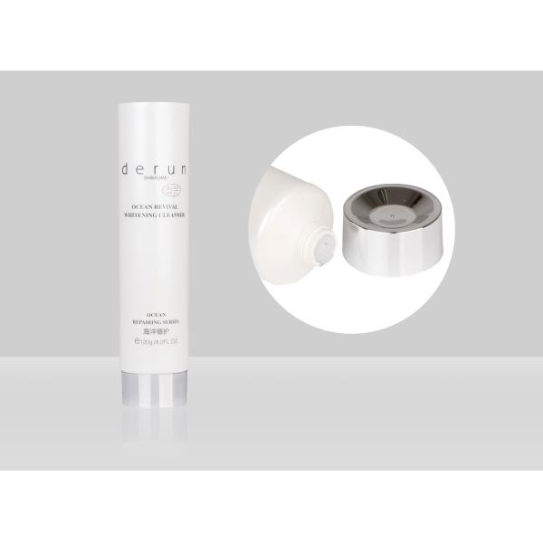 Empty Custom Cosmetic Tubes Squeeze Plastic D38mm 60-150ml With Electroplate Screw Cap