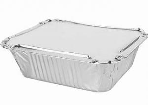 Quality 8389 No Peculiar Smell Aluminium Silver Foil Container Food Packaging for sale