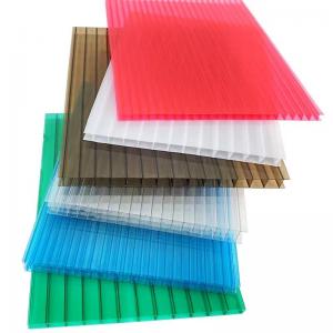 Quality Impact Resistant Hollow Polycarbonate PC Roof Tile For Greenhouse Parking Cover Park for sale