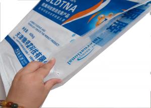 25kg Empty Polypropylene Plastic Woven Sack Anti Slip Surface For Cement / Fertilizer