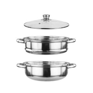 28cm Stackable Steamer Pot Multiple Layer For Commercial Restaurants