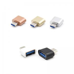 China Aluminum Alloy Type C OTG Adapter / USB C to USB 3.0 Converter Plug In on sale