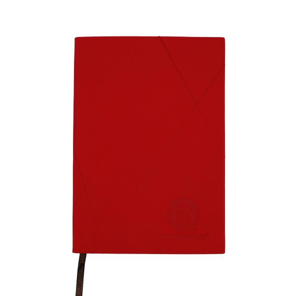 Embossed Logo Custom Journal Notebook A5 Red Color For Company Promotion