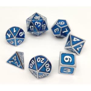 Quality ISO9001 Painted RPG Dice Set Exquisite Carving Polyhedron Metal Material for sale