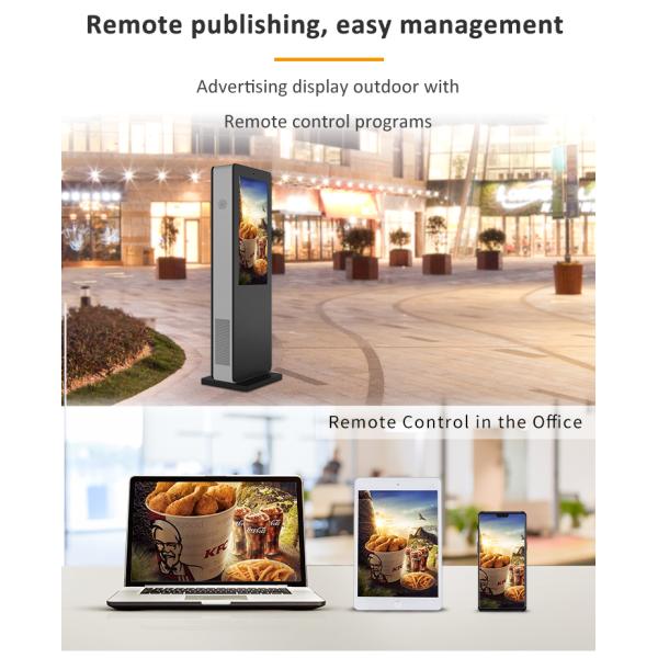 Full HD Waterproof IP65 Outdoor LCD Digital Signage 1500 Nits