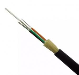 China long distance fiber optic cable Single Sheathed 4 Core ADSS Span 100M Overhead on sale