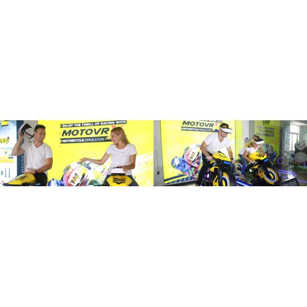 Multiple Players Motion Simulator Ride , Black 1500w Electric Racing VR Motion Ride