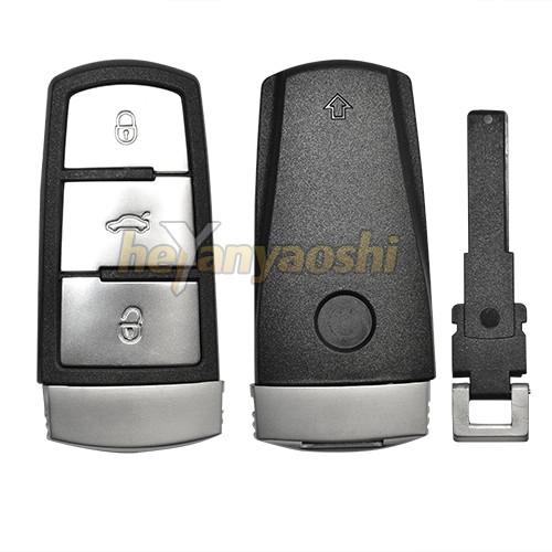 Buy Vw 4 Buttons Smart Key Shell with Emergency Key Insert at wholesale prices