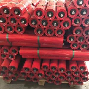 Quality Customizable Red Mining Oem Heavy Duty Conveyor Rollers for sale