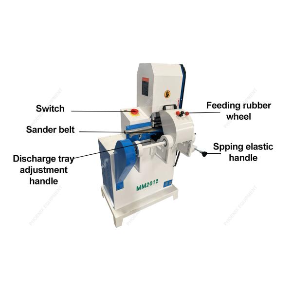 MM2012 Full Automatic Woodworking Belt Sander with Machining Diameter Range 10-60mm