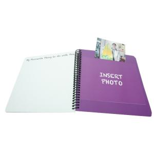 CMYK Memory Book Spiral Notebook Printing Gloss Lamination FSC