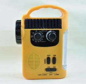 RD339 Solar Dynamo Powered AM FM Radio with 5 LEDs Flashlight 8 LEDs Emergency Lamp For Outdoor Activities