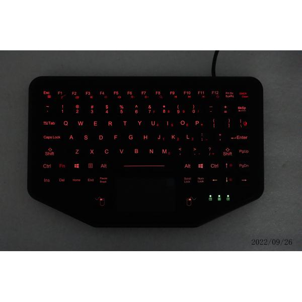 Backlight Vehicle IP68 Usb Rubber Keyboard Desktop Version Industrial
