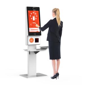 China MSR / IC / NFC Card Reader Self Service Checkout Kiosk With Multiple Functions on sale