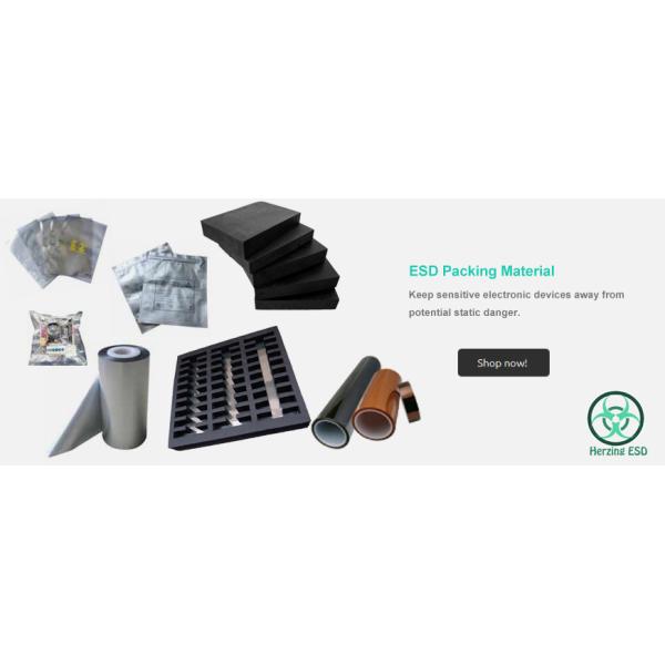 Single Sided Adhesive ESD Grid Tape For Sealing Primary Or Intimate Packaging