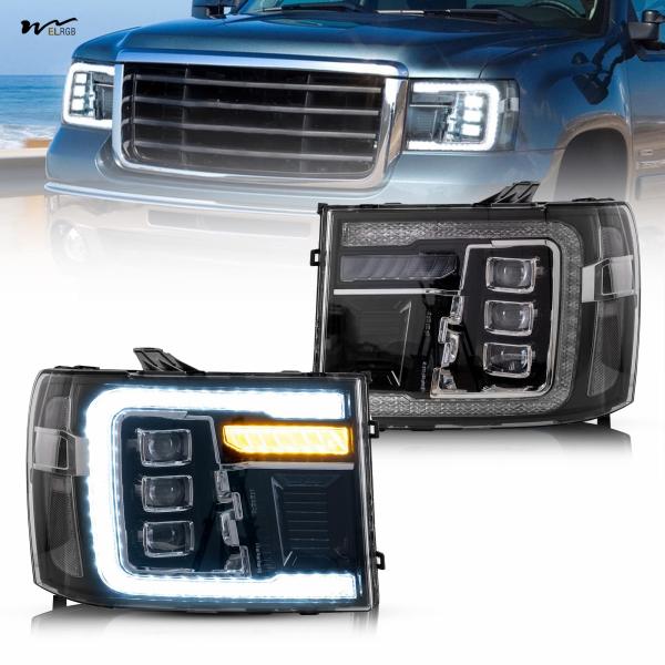 Buy Auto Part Position Front Projector-Clear Reflector LED Headlights w/ Dynamic Animation at wholesale prices