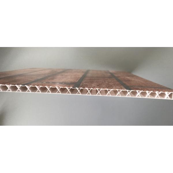X Hollow Core Structure Plastic Brick Wall Panels , Decorative Plastic Wall Covering Sheets