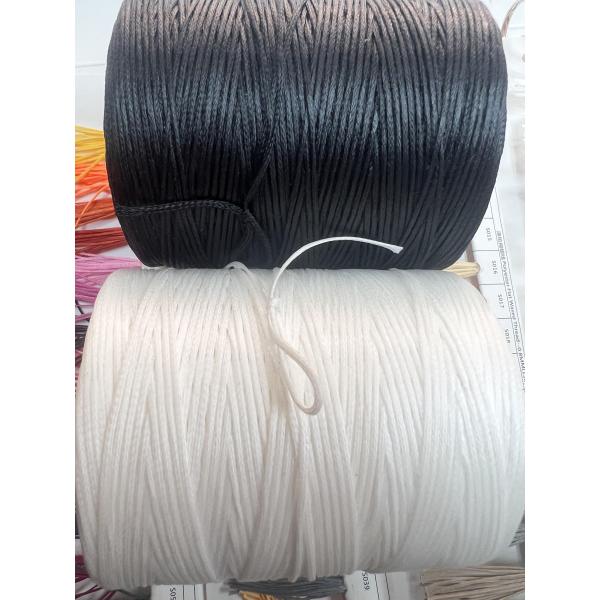 0.3mm Wax Coated Yarn Polyester Flat Waxed Thread High Tenacity Polyester Wax Sewing Thread