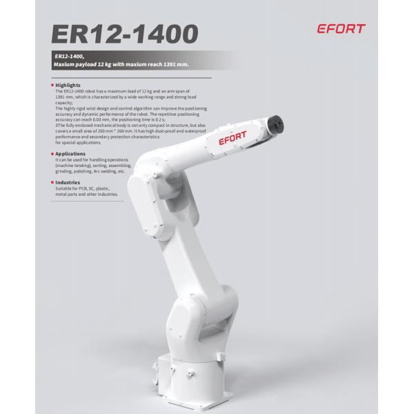 Desktop Robot In Handling Operations Machine Tending Sorting Assembling For PCB 3C Plastic Metal Parts ER12-1400