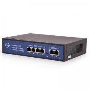 China 4 Port 10/100mbps Ethernet IEEE 802.3af Poe Network Switch on sale
