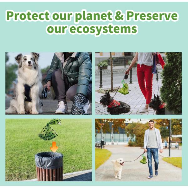 ECO Friendly Biodegradable Litter Bags Cornstarch Corn Starch Compostable Dog Bags