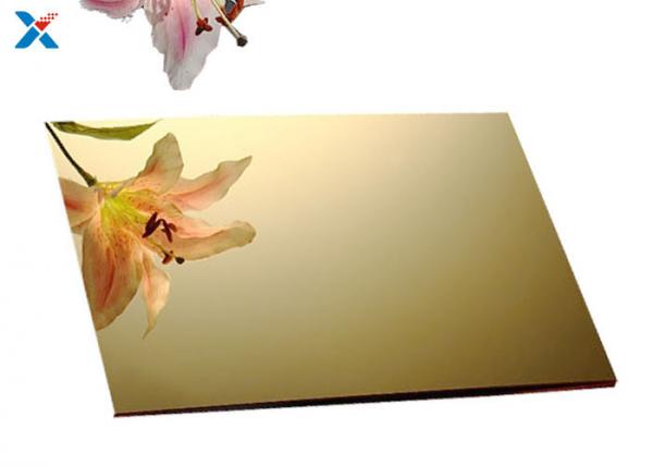 Buy 3mm Gold Acrylic Sheet Plastic Perspex Boards For Decoration at wholesale prices