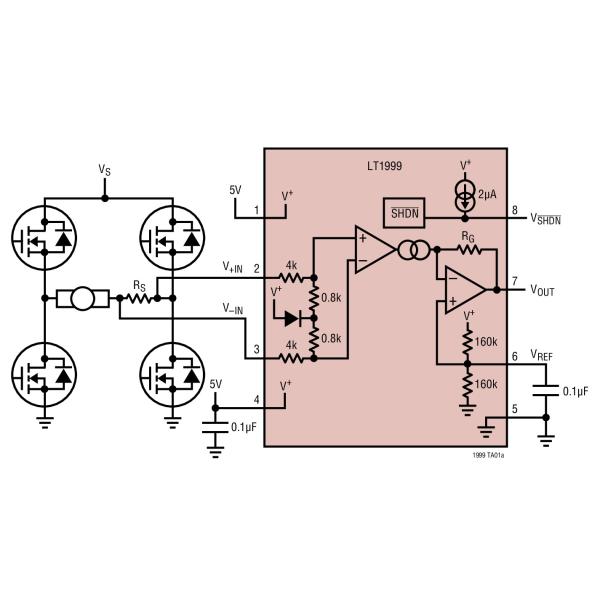 LT1999-10 Precision High Side Current Sense Amplifier