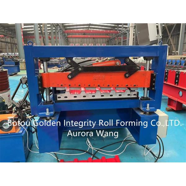 Zinc Roof Panel Roll Forming Machine 5.5 KW PLC Control System