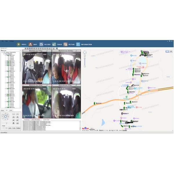 4G GPS Dual SD Card 8 Channel Mobile DVR Recorder Monitoring WIFI For Truck / Taxi / Bus