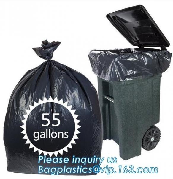 Tall Kitchen Drawstring Trash Bags,Reusable Trash Diaper Bag,gallon black drawstring, durable bin liners 1.2 mil, unscen