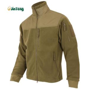 China Abrasion Reinforced Air Force Coyote Brown Fleece Jacket With Mesh Lining Military Garments on sale