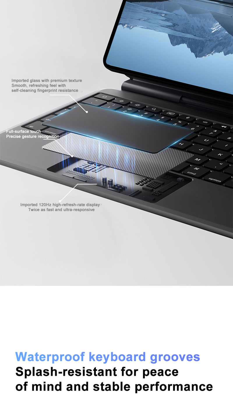 Laudtec Customize OEM ODM Magic Keyboard Case for iPad Pro 12.9