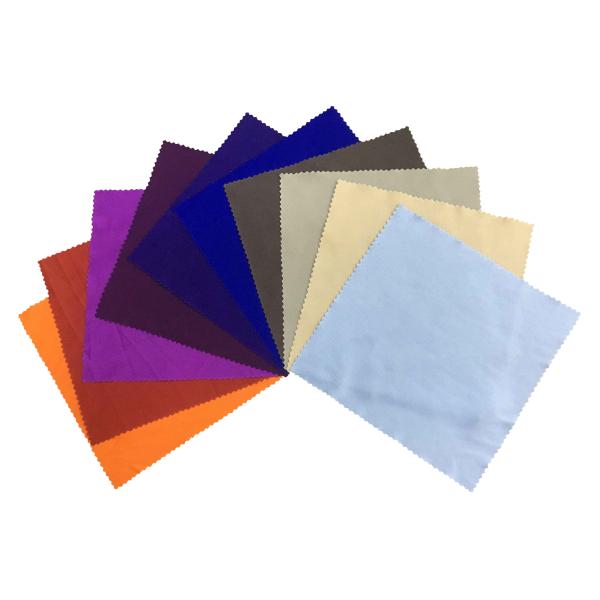 hot selling velevt eyewear lens cleaning cloth with different colors to choose for whole sale